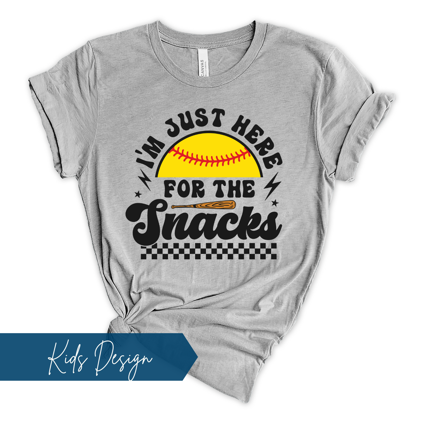 Here For Snacks Softball