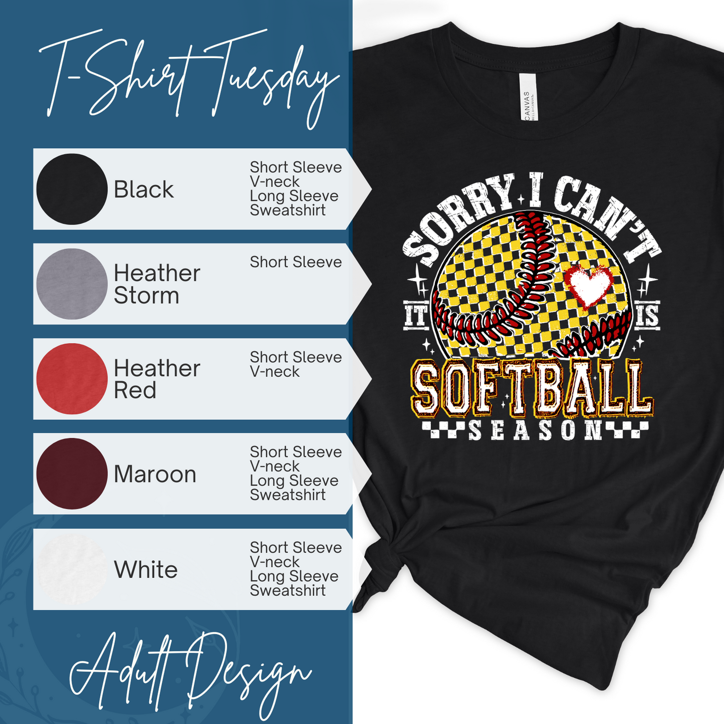 Sorry Can't Softball Season