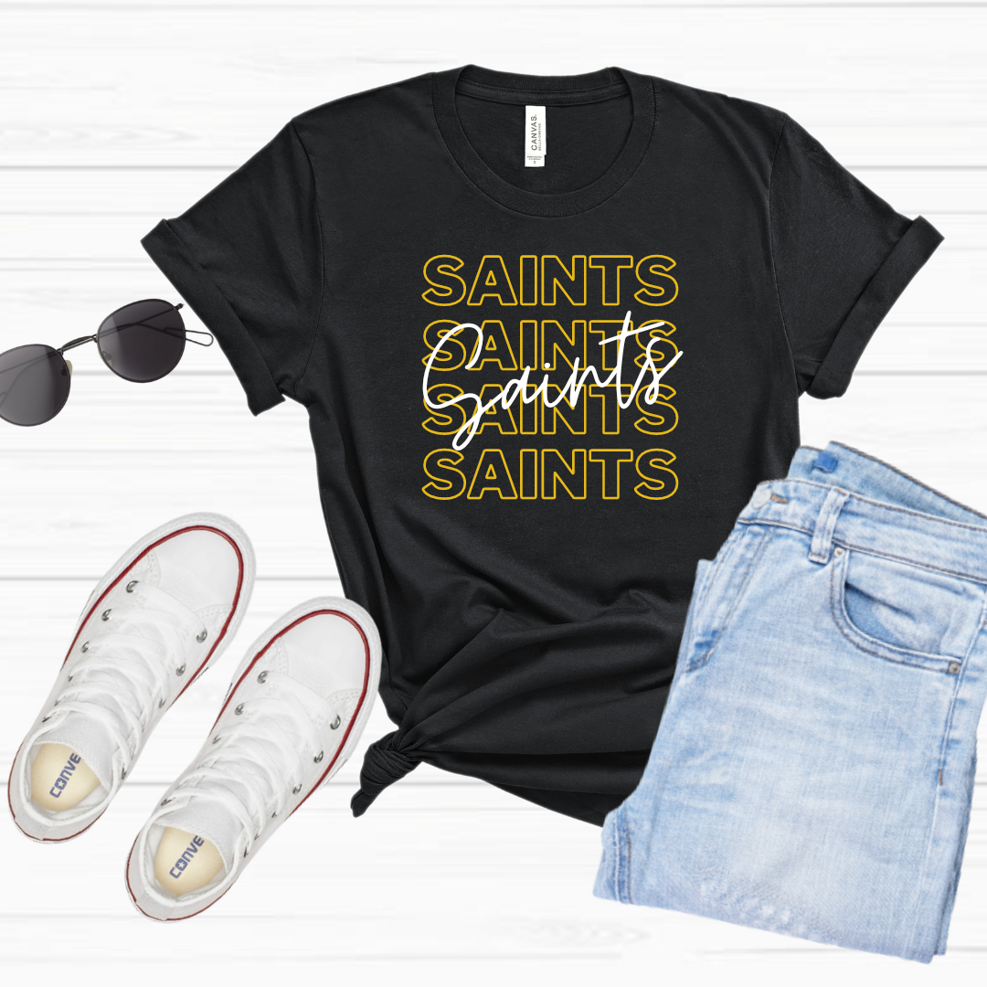MT Saints Typography: Short Sleeve