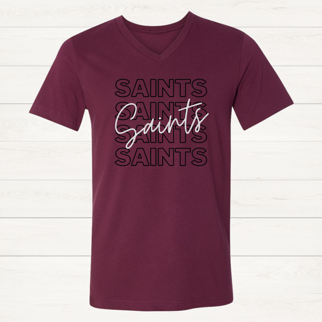 MD Saints Typography: T-shirt