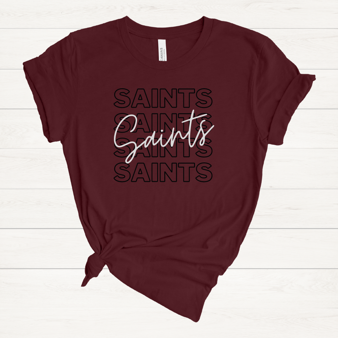 MD Saints Typography: T-shirt