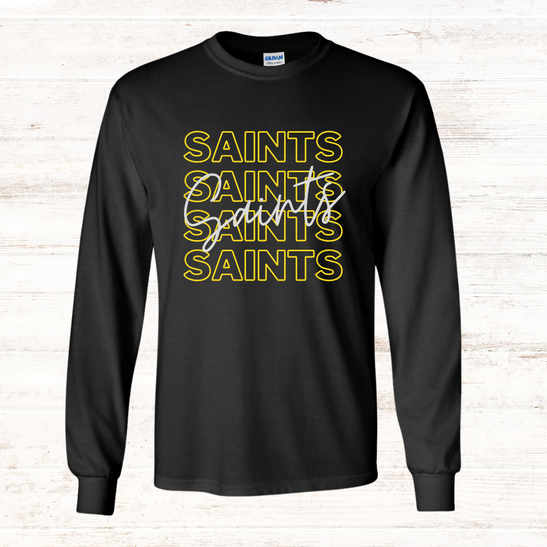 MT Saints Typography: Long Sleeve