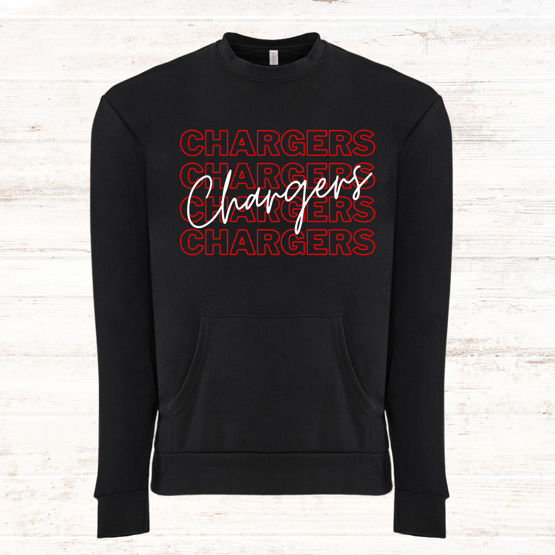 Chargers Typography: Black