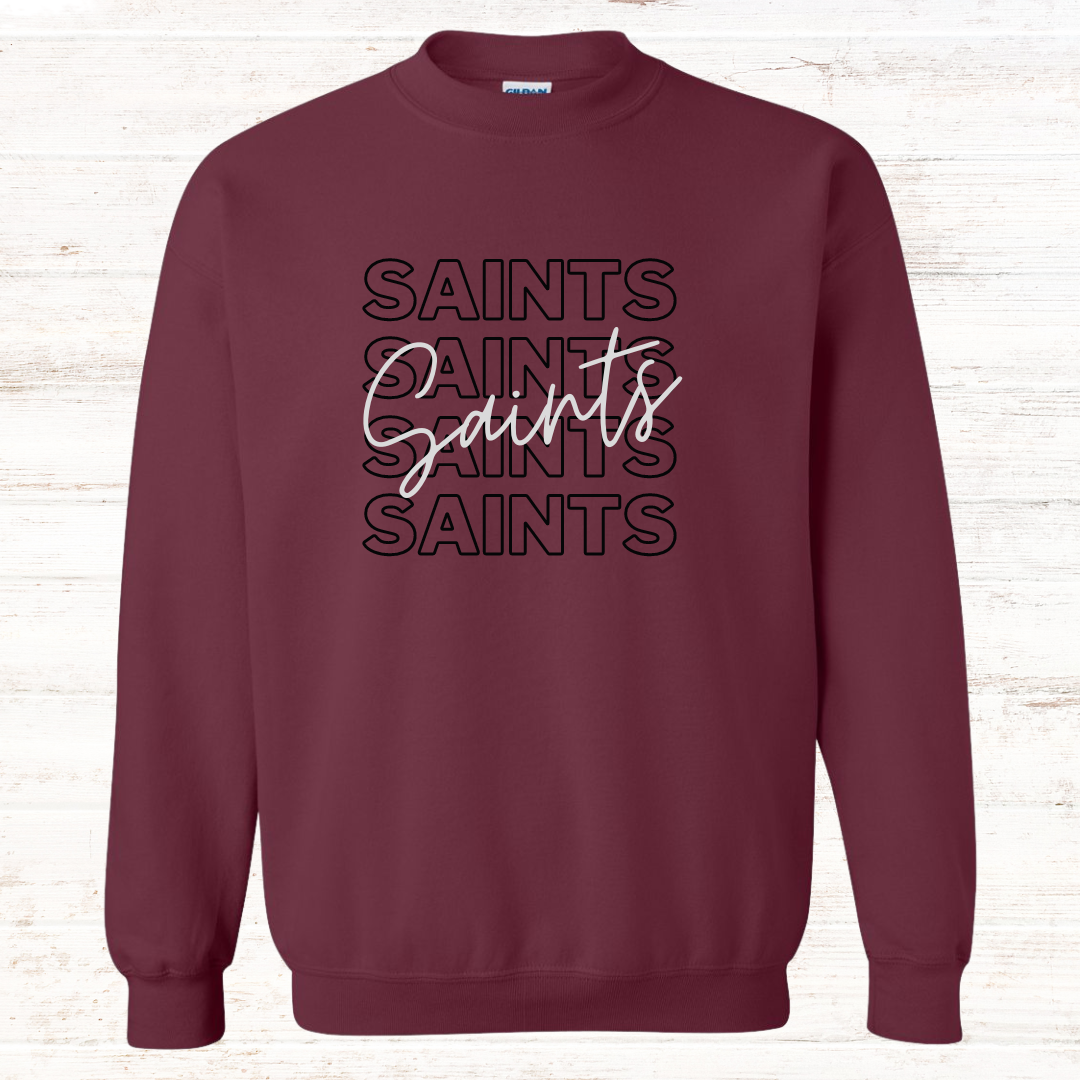 MD Saints Typography: Sweatshirt