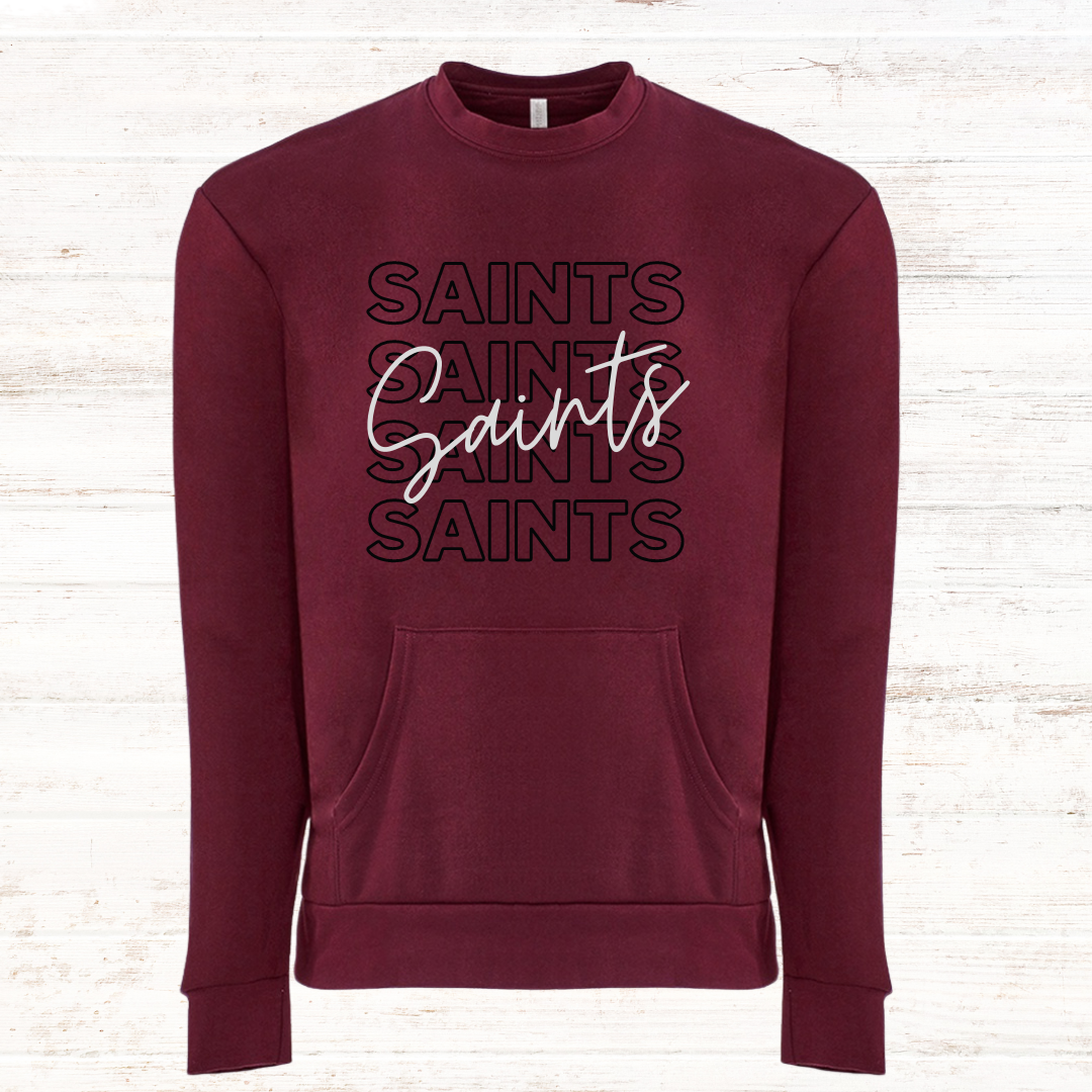 MD Saints Typography: Sweatshirt
