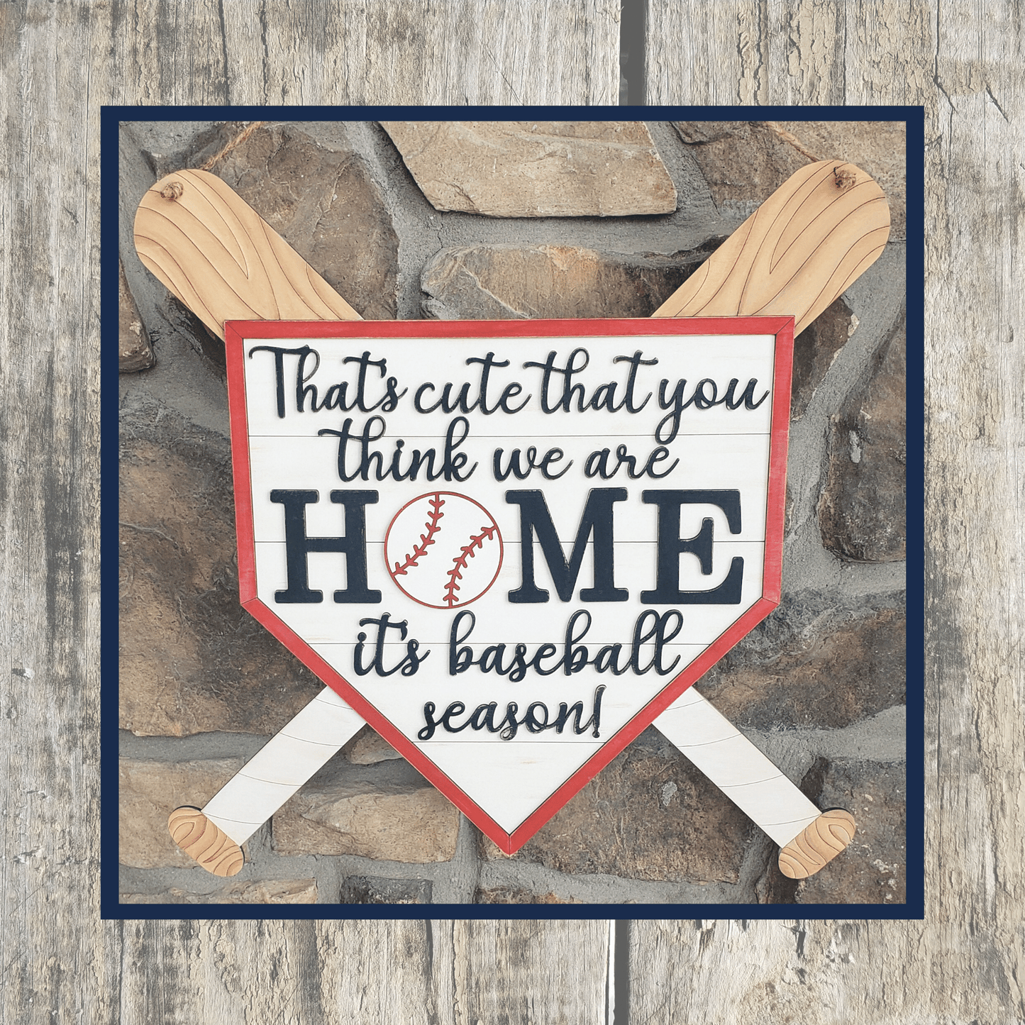 At The Ball Field Door Sign