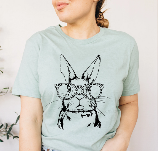*YOUTH* Bunny with Leopard Glasses
